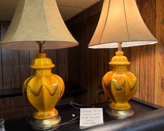 Vintage Orange Drip Lamps
Monday night price $ 40 for both lamps.