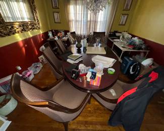 Comfy Bernhardt furniture chairs and sturdy dining room table