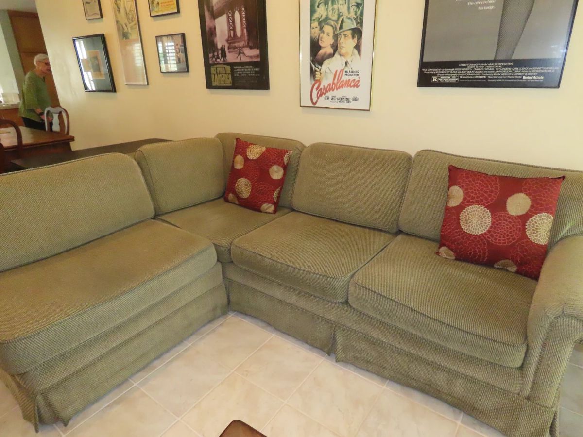 Sectional sofa.