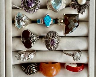 Sterling silver rings