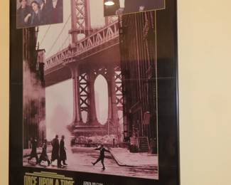 "Once Upon A Time In America"  framed movie poster.