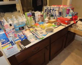 New unopened personal hygiene supplies.