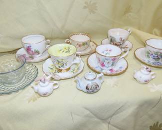Bone china teacups.