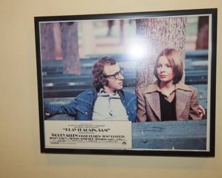 "Play It Again Sam"  framed movie poster.