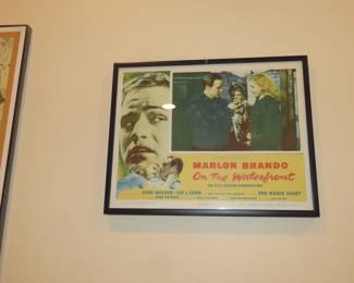 "On The Waterfront"  framed movie poster.