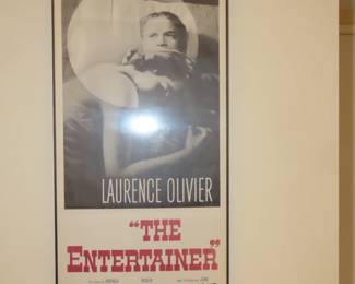 "The Entertainer"  framed movie poster.