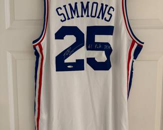 Adidas Philadelphia 76'ers Ben Simmons #25 Autographed Size XXL Jersey NEW/TAGGED(Back) Upper Deck COA