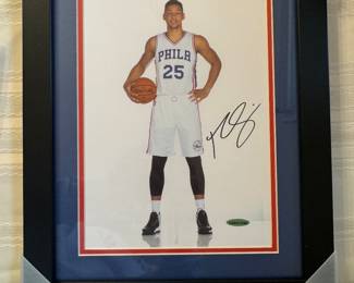 Ben Simmons Certified Autograph Framed Photograph