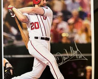 Washington Nationals Daniel Murphy Autographed Photograph