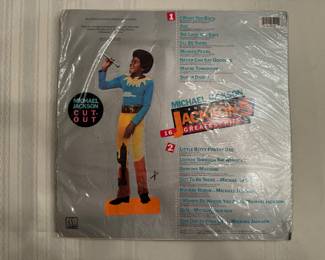 Motown's Michael Jackson and the Jackson 5: 16 Greatest Hits Cassette Tape, Bonus Glove and Michael Jackson Cut Out Package (Sealed / 2 Available) (Front)
