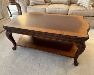 Inlaid Rectangular Coffee Table (50"L x 30"W x 20"H)