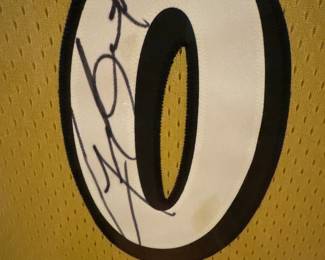 Framed Adidas Vintage Washington Wizards / Gilbert Arenas #0 Autographed Jersey Size Unknown (Autograph)