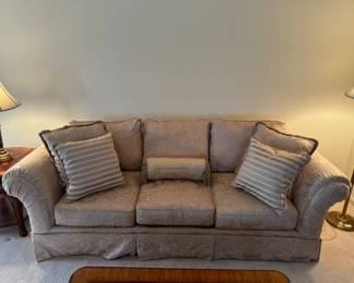Haverty's 3 Seat Upholstered Sofa (100"W x 40"D x 32" Back Height)