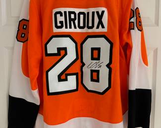 Adidas Philadelphia Flyers / Claude Giroux #28 Captain Autographed Jersey Size 54 NEW / NEVER WORN (Back)