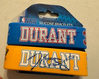 NBA Oklahoma City Thunder / Kevin Durant #35 Autographed Silicone Bracelets