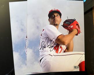 Washington Nationals Gio Gonzalez Autographed Photograph (2 Total)