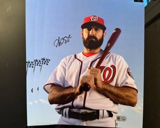 Washington Nationals Adam Eaton Autographed Photograph (3 Total)