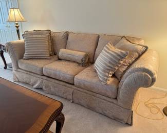 Haverty's 3 Seat Upholstered Sofa (100"W x 40"D x 32" Back Height)