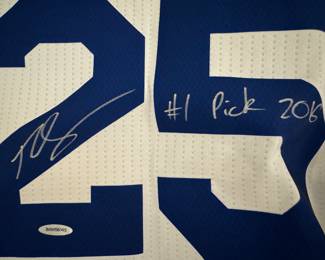 Adidas Philadelphia 76'ers Ben Simmons #25 Autographed Size XXL Jersey NEW/TAGGED(Autographed with #1 Pick 2016 inscribed) Upper Deck COA