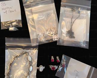 Sterling Silver Sets with stones