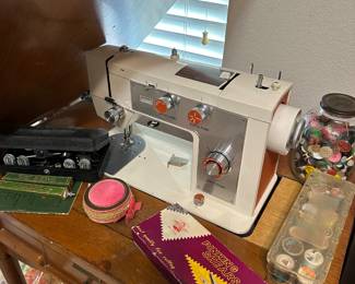 Montgomery Ward Sewing Machine in Cabinet