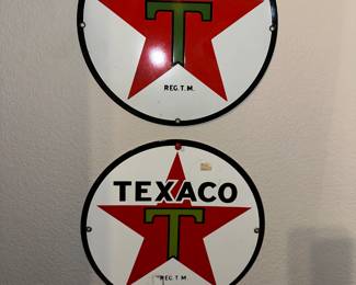 Texaco Metal Signs