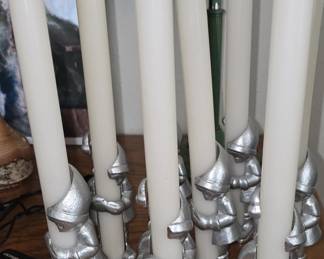 Handmade Candle stick holders made of metal.