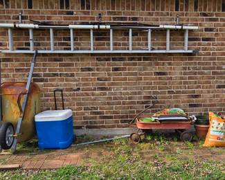 Extension Ladder- Wheel Barrow- Wagon 