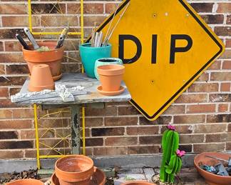 Flower Pots - Dip Sign