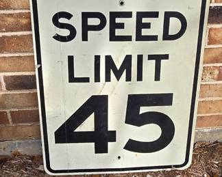 Speed Limit 45 Sign