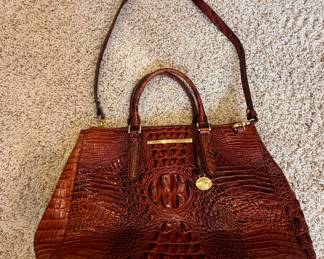 Brahmin Croc Leather Purse
