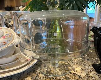 Glass Cake Stand Display