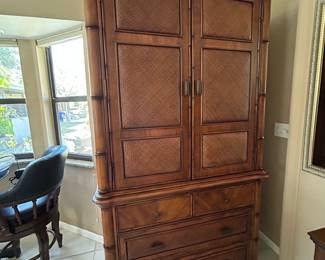 Havertys Collection Tropical Style Armoire, 45” w x 82” h x 24” d, $295