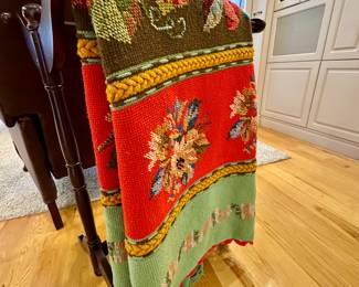 Handmade Embroidered Knit Afghan