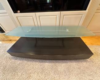 Frosted Glass Entertainment Center