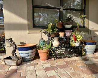 Plants, Pots, Patio Decor