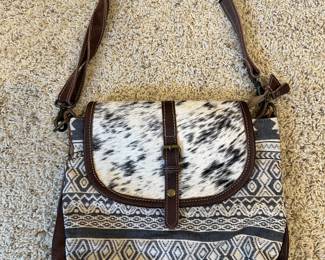 Tribal Cow Print Myra Bag