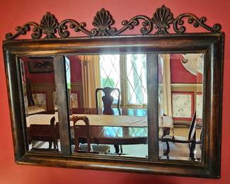 Solid wood mirror