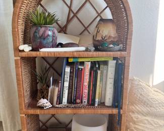 Rattan book case 