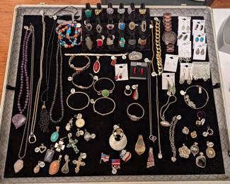 Jewelry, rings, necklaces, earrings, bracelets, pendents