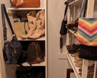 Shoes, boots, purses