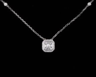 Ladies Gold and Diamond Necklace 