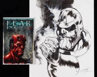 Two Illustrations of Marvel Characters