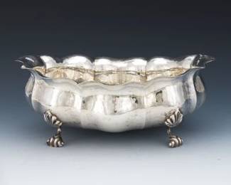 Italian 800 Silver Hand Hammered Bowl by Divina Oro 