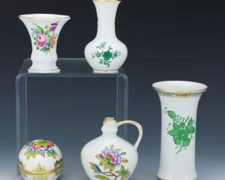 A Group of Five Herend Pieces 