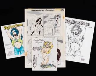 Group of Adult Themed Babe Comics