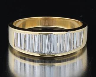 Gentlemens Gold and Diamond Band