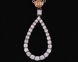 Damiani Gold and Diamond Pendant on Chain 