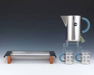 Michael Graves for Alessi Pitcher, Mugs, and Bread Basket