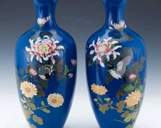 Two Cloisonne Vases